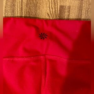 Athleta Girl red leggings
